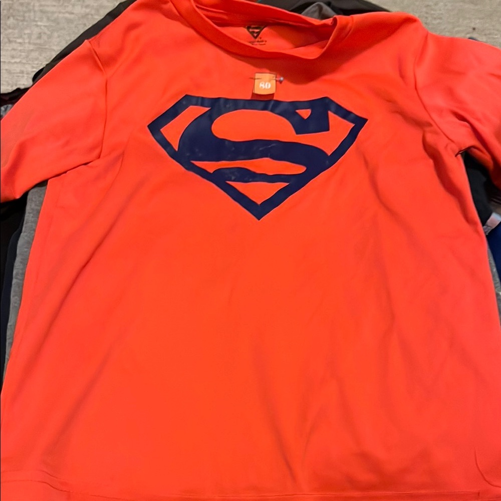 lululemon athletica Kids Long Sleeve Tee - Red and Blue boys size medium